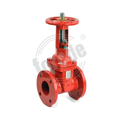 Forede DN200 Manual Bangkit Stem Flanged Fire Gate Valve
